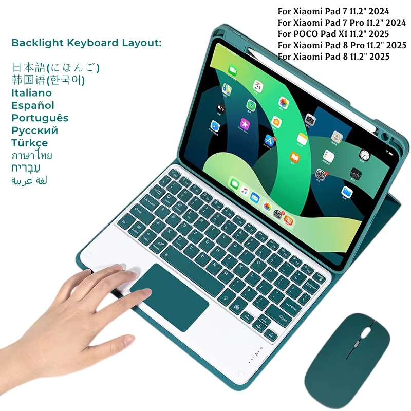 Desk Setup Keyboard - Beleuchtete Tastaturhülle mit Maus für Xiaomi