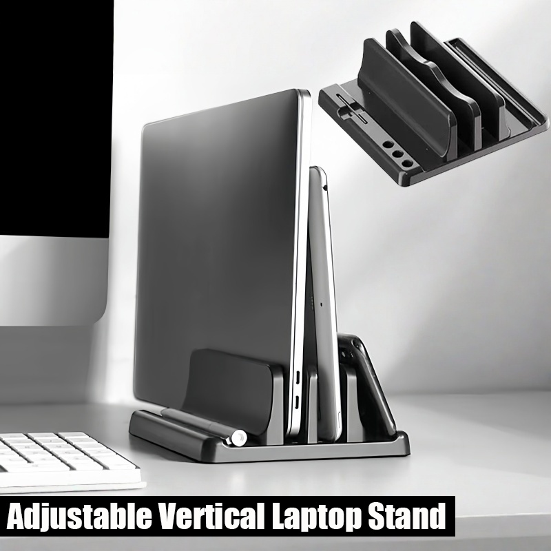 Vertical Laptop Stand - Vertikaler Laptop-Ständer, verstellbarer multifunktionaler Tablet-Halter für