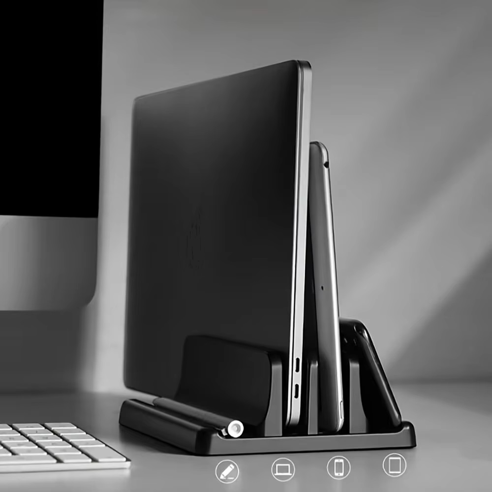Vertical Laptop Stand - Laptop-Ständer, vertikales Aufbewahrungsregal, geeignet für Macbook,