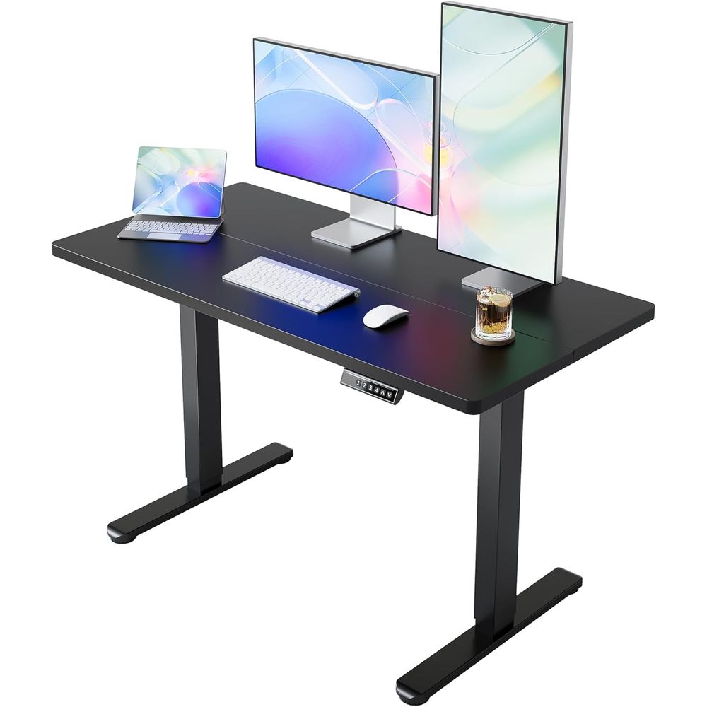 Work Desk Home Setup - Elektrischer Stehschreibtisch, 55 x 28 Zoll,
