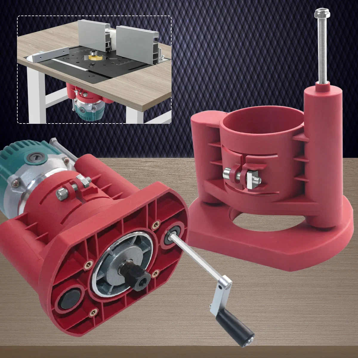 Desk Setup Pegboard - Präzisions-Fräserlift – Oberfräsen-Tischliftsystem – Oberfräsenplatteneinsatz –