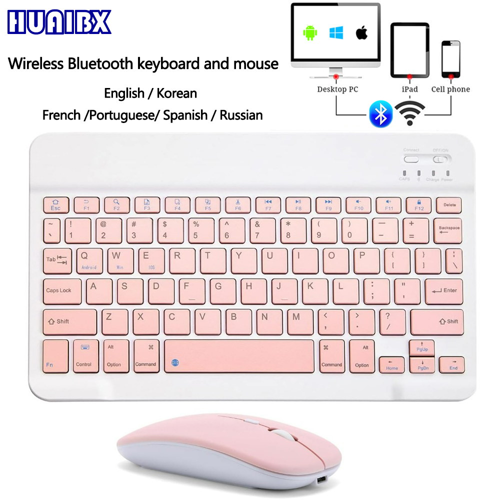 Desk Setup Keyboard - 10-Zoll-Wireless-Bluetooth-Mini-Tastatur für iPad, Telefon, Tablet, tragbare