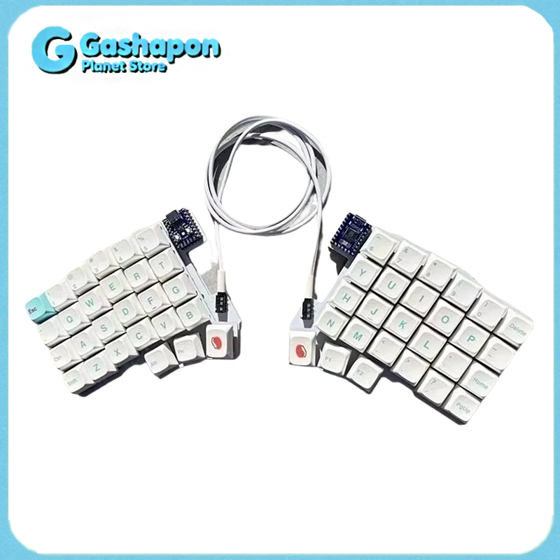 Desk Setup Programmer - Silakka54 Ergonomische geteilte mechanische Tastatur, Hot-Swap-fähig,
