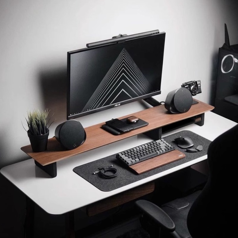Desk Setup Living Room - Z1 Monitor-Rack zur Erhöhung der Höhe,