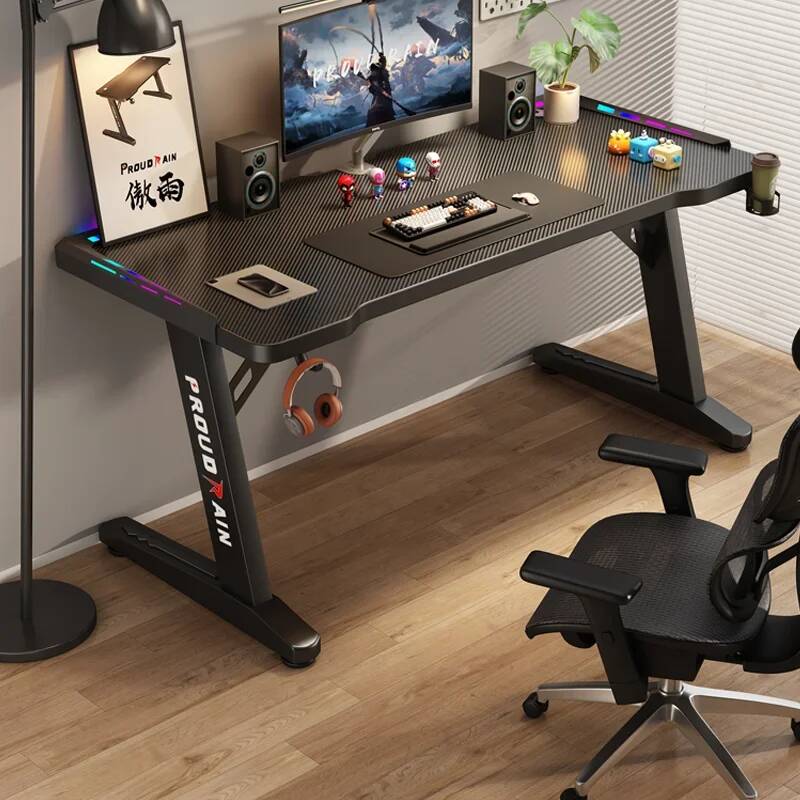 Desk Setup L Shaped - Schreibtische, Setup-Konsole, Gaming-PC, Notebook, Computer, Kaffee,