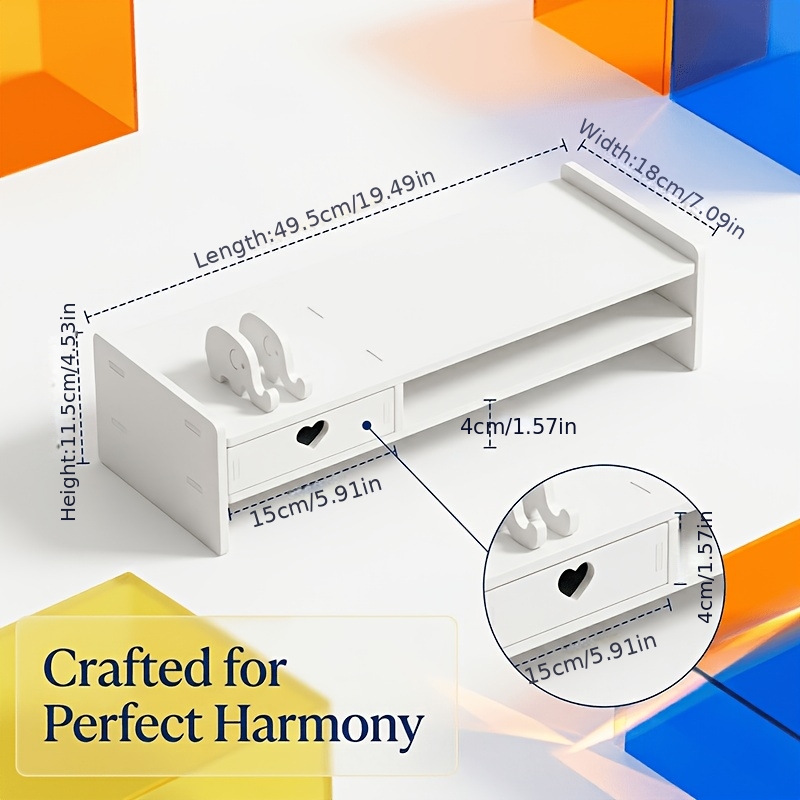 Minimalistischer Weißer PVC-Mo – Desk Setup White Bewertung und Preis