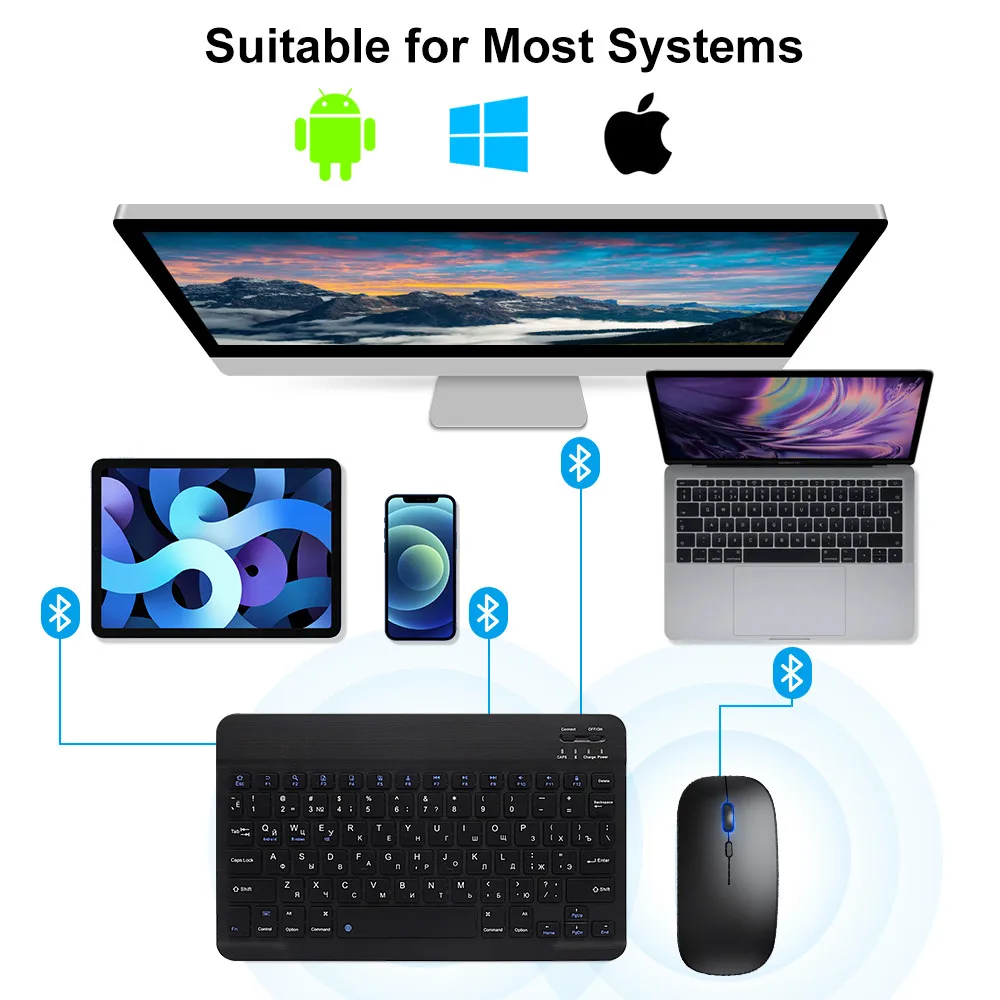 Neue 2025, drahtlose Bluetooth – Desk Setup Keyboard Bewertung und Preis