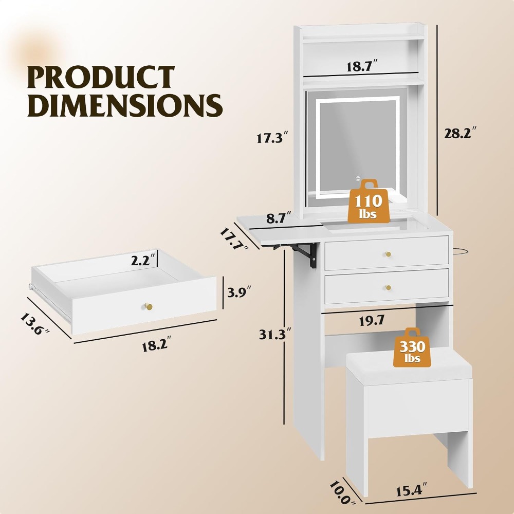 Kleiner Weißer Schminktisch mi – Desk Setup Small Bewertung und Preis