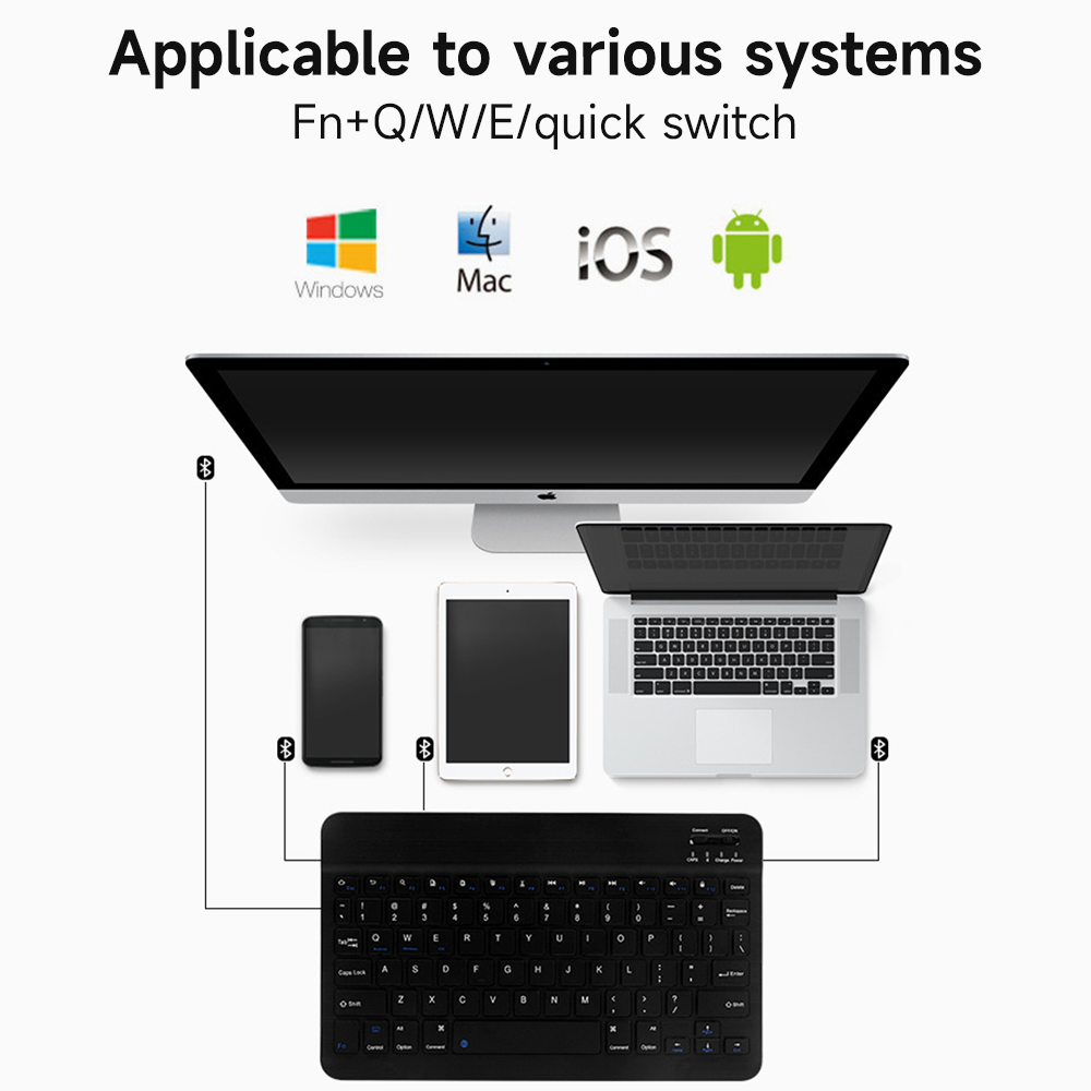 Bluetooth-Tastatur für iOS And – Desk Setup Keyboard Bewertung und Preis