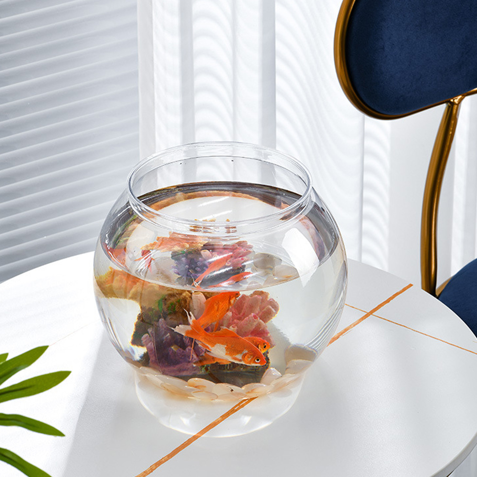 Kleines rundes Plastik-Fischbe – Desk Setup Small Bewertung und Preis