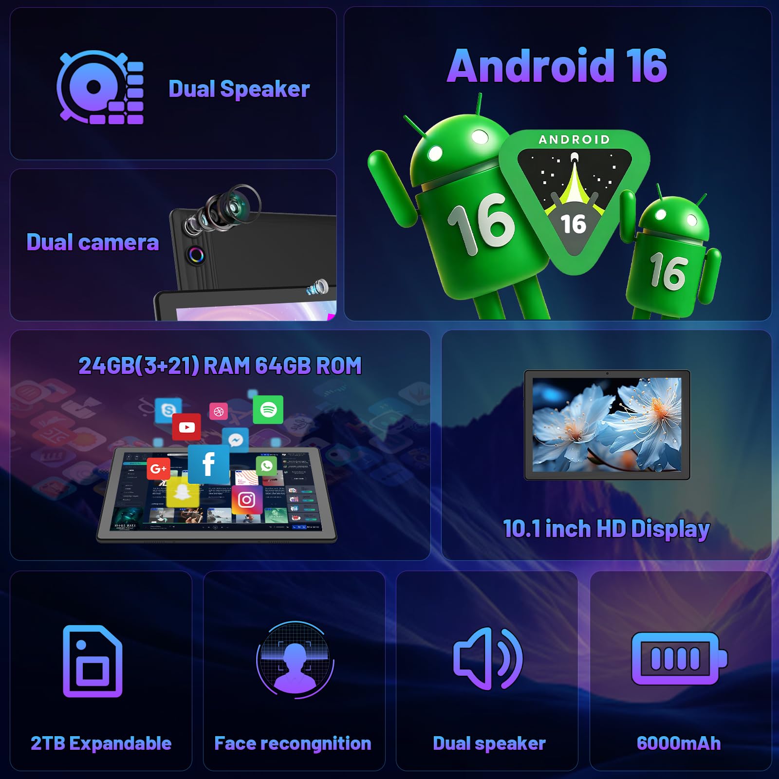 10,1 Zoll Android 16 Tablet-Pa – Desk Setup Keyboard Bewertung und Preis