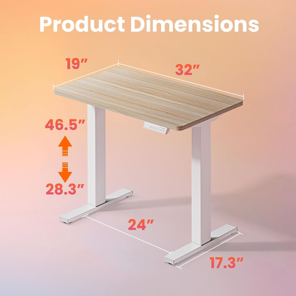 Kleiner elektrischer Stehschre – Desk Setup L Shaped Bewertung und Preis
