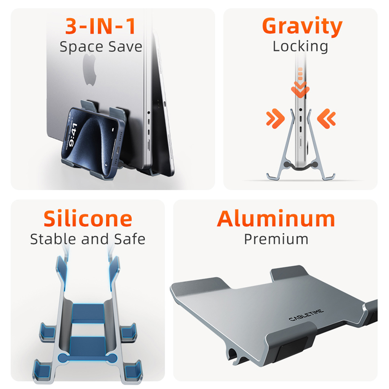 CABLETIME Vertikaler Laptop-St – Vertical Laptop Stand Bewertung und Preis