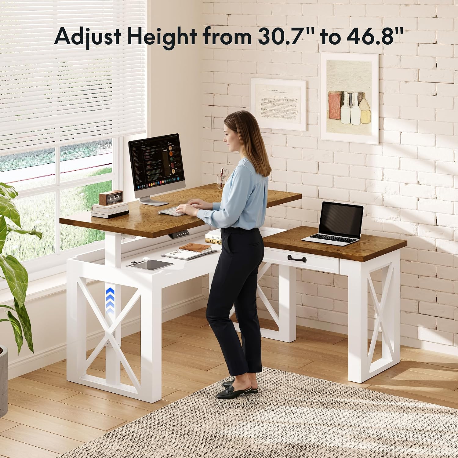 L-förmiger Stehschreibtisch mi – Desk Setup L Shaped Bewertung und Preis