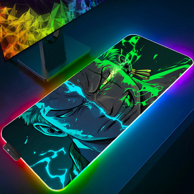 ONE PIECE Zoro Mauspad RGB Gam – Desk Setup Rgb Bewertung und Preis