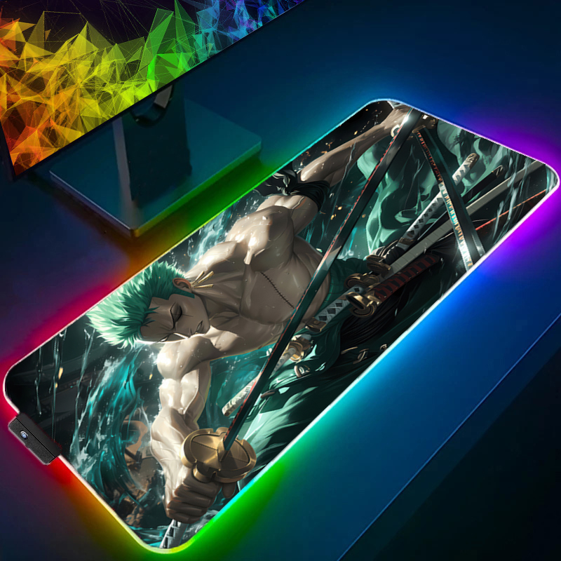 ONE PIECE Zoro Mauspad RGB Gam – Desk Setup Rgb Bewertung und Preis