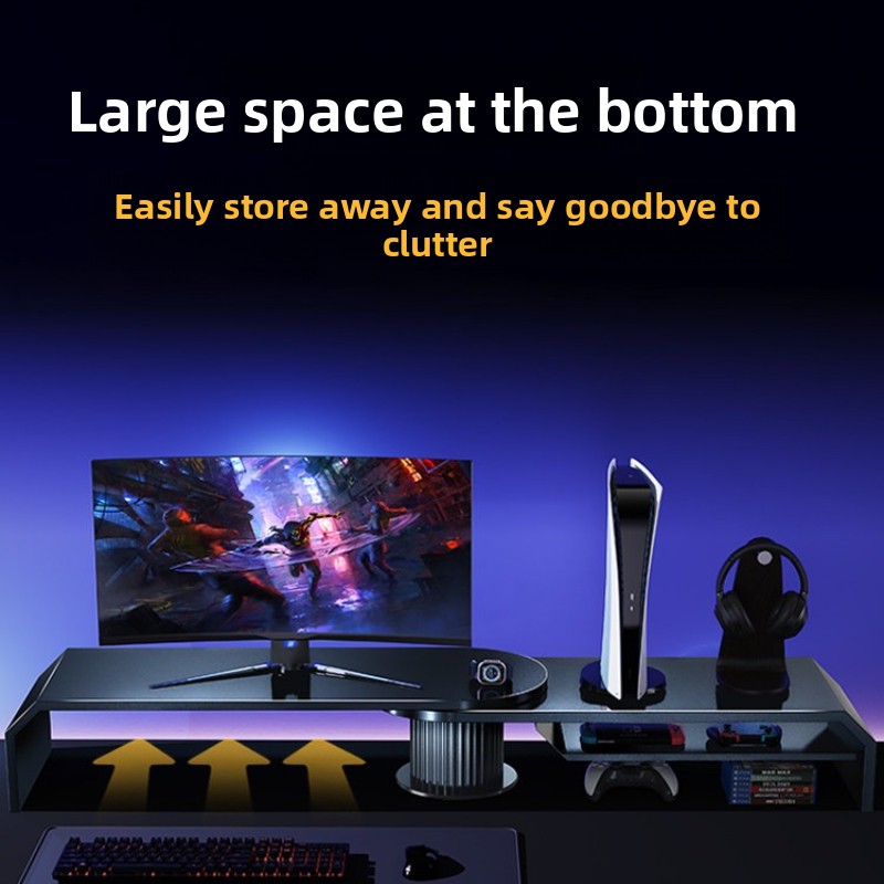 Gaming-Dual-Monitor-Ständer, B – Dual Monitor Desk Setup Bewertung und Preis