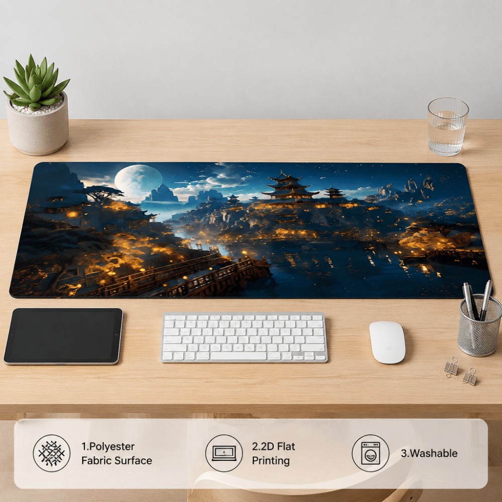 Original Fantasy-Nachtstadt-Mo – Work Desk Home Setup Bewertung und Preis