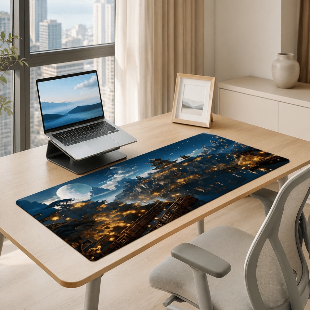 Original Fantasy-Nachtstadt-Mo – Work Desk Home Setup Bewertung und Preis