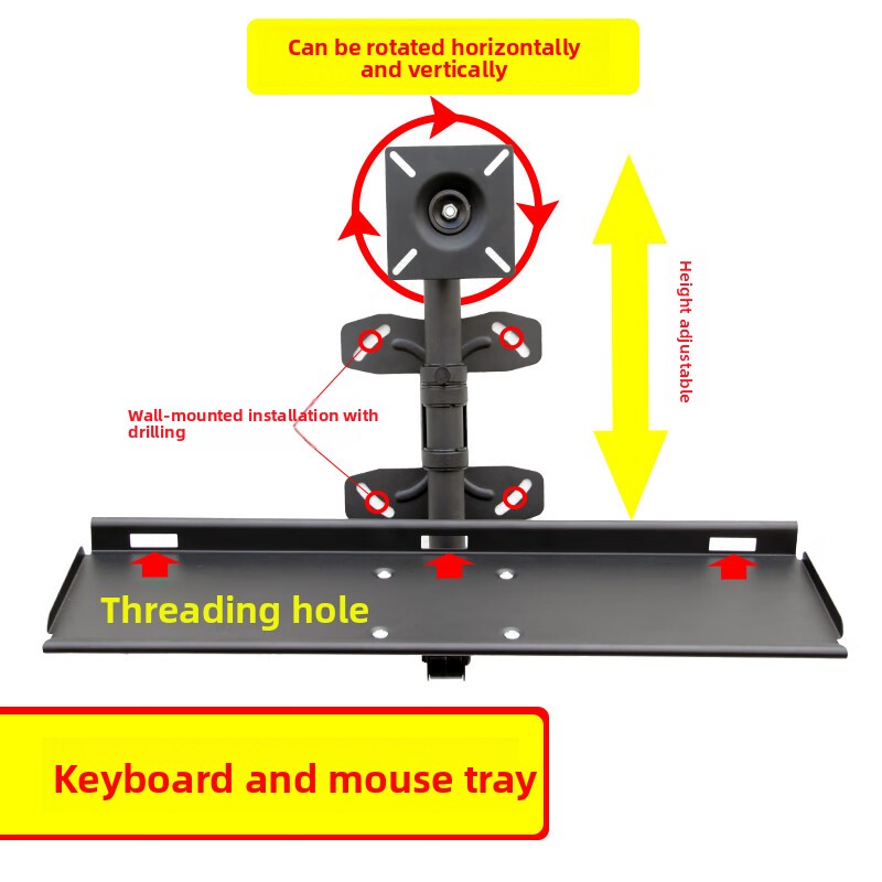 Verstellbare Wand-Tastaturabla – Desk Setup Living Room Bewertung und Preis