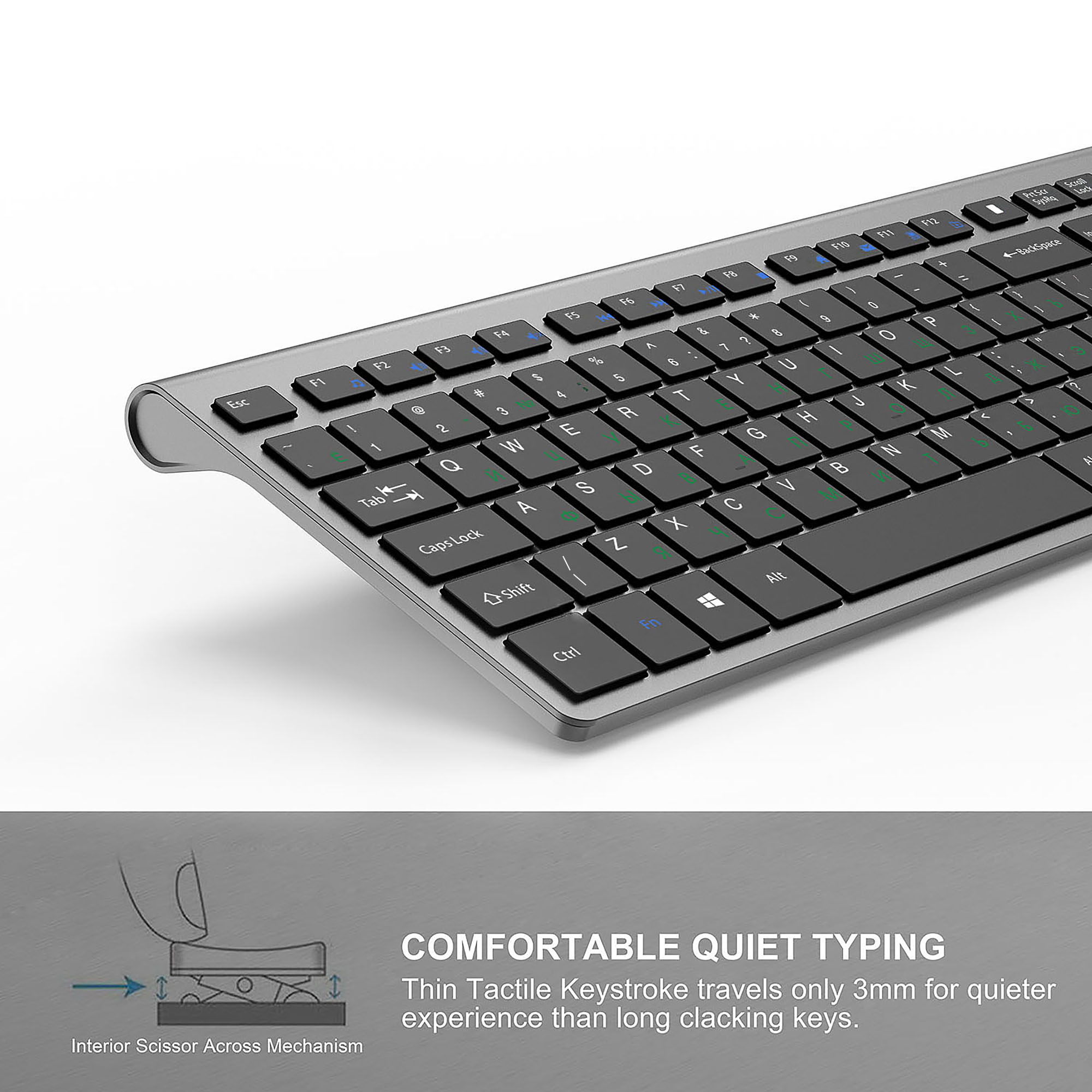 2,4G Wiederaufladbare Drahtlos – Desk Setup Keyboard Bewertung und Preis