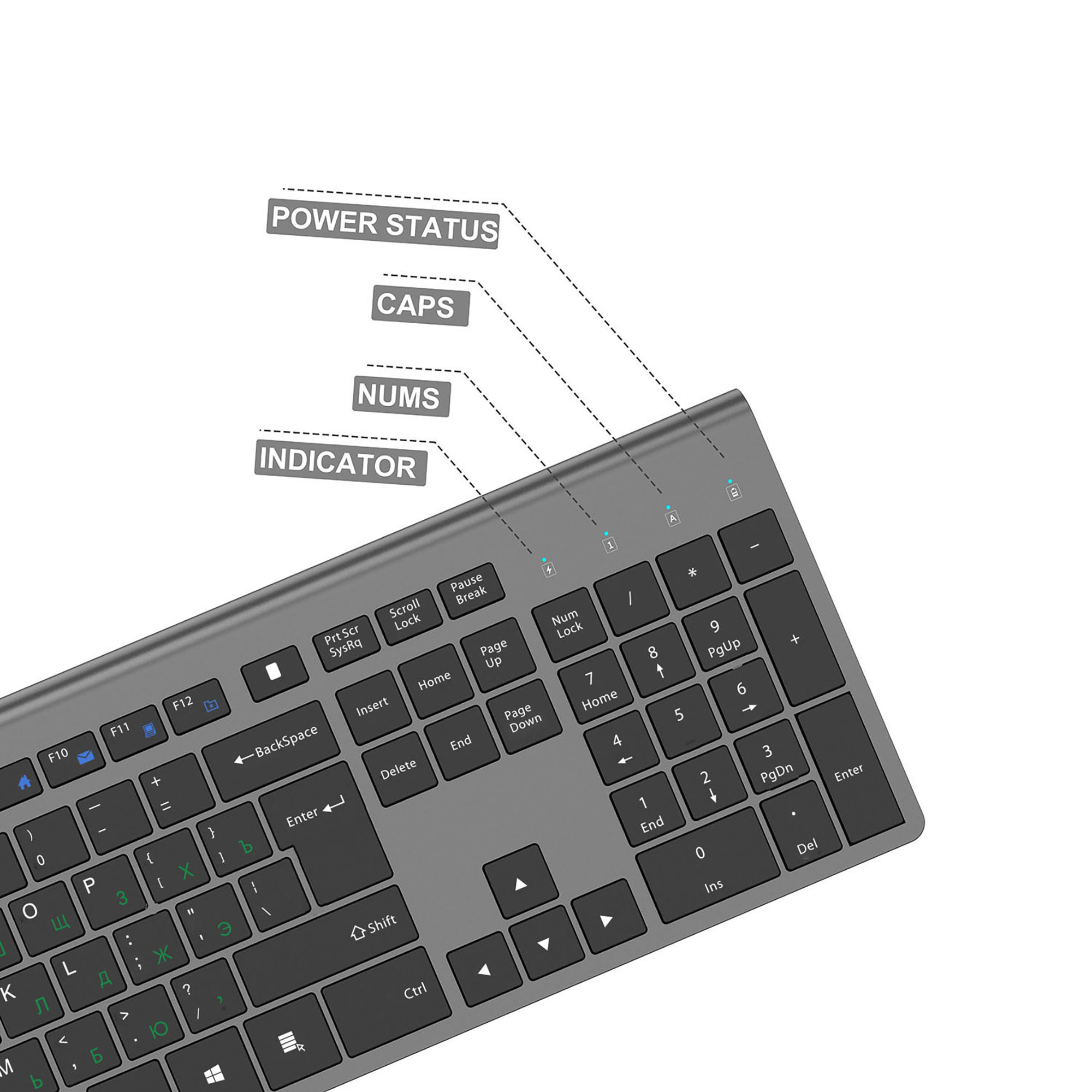 2,4G Wiederaufladbare Drahtlos – Desk Setup Keyboard Bewertung und Preis