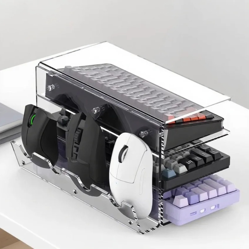 Tastatur-Displayständer, 3-stu – Desk Setup Pegboard Bewertung und Preis