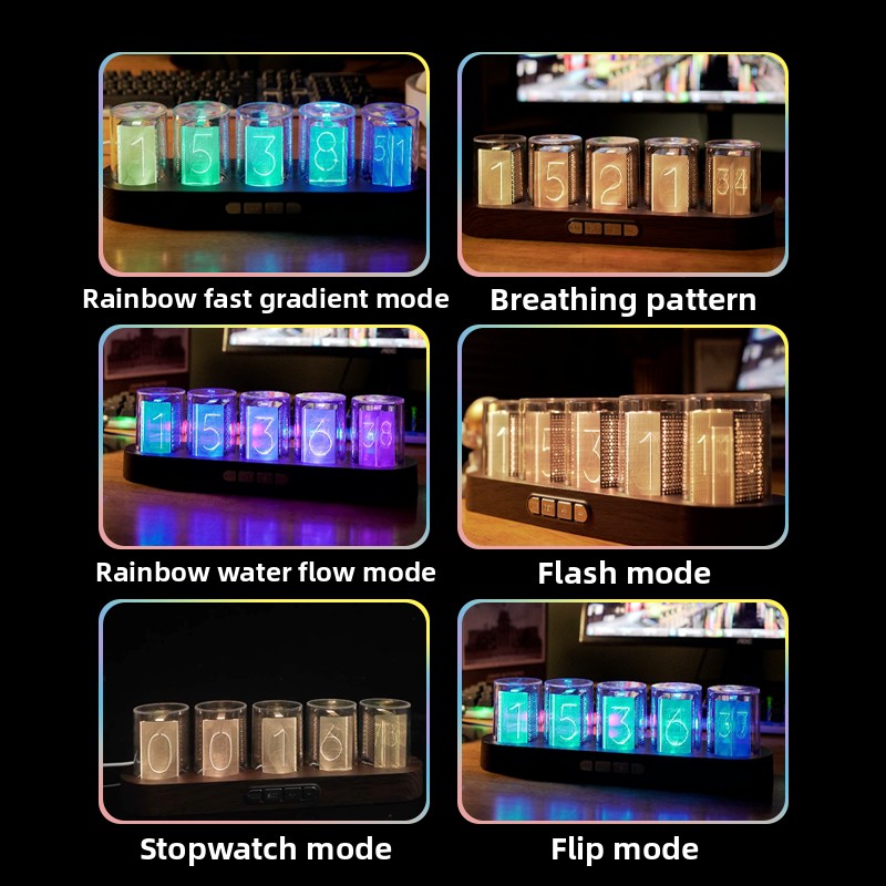LED Nixie Röhrenuhr RGB Gaming – Desk Setup Youtube Bewertung und Preis