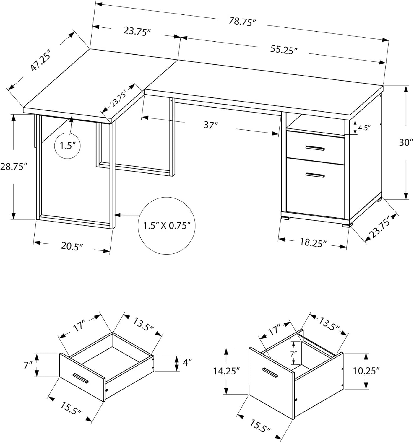 I 7257 Computertisch, Home-Off – Work Desk Home Setup Bewertung und Preis