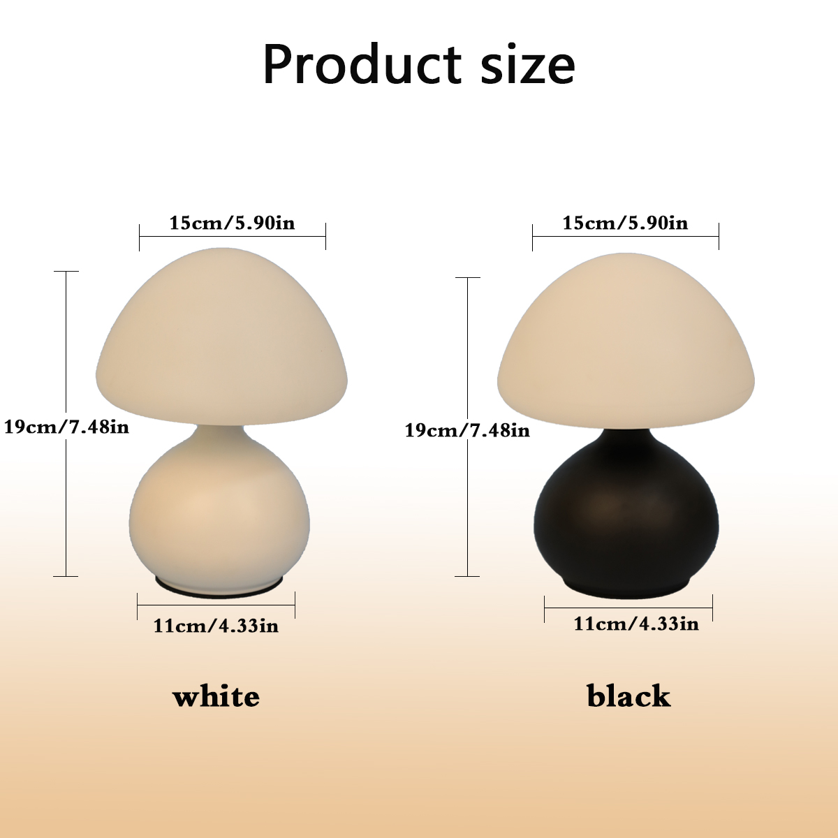 Mini-Pilz-Nachttischlampe mit  – Desk Setup White Bewertung und Preis
