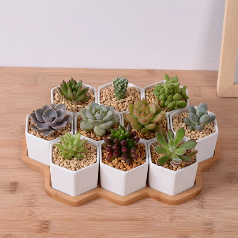 Set mit 4/7/9/10 sechseckigen  – Desk Setup White Bewertung und Preis