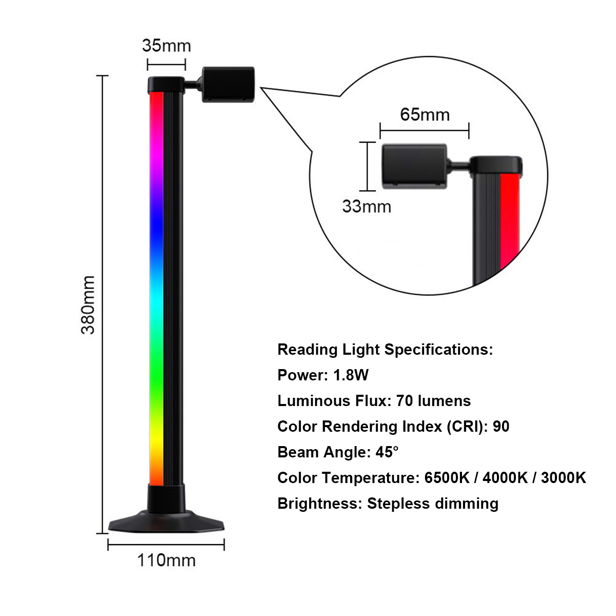 Smarte LED-Lichtleiste RGB mit – Desk Setup Rgb Bewertung und Preis