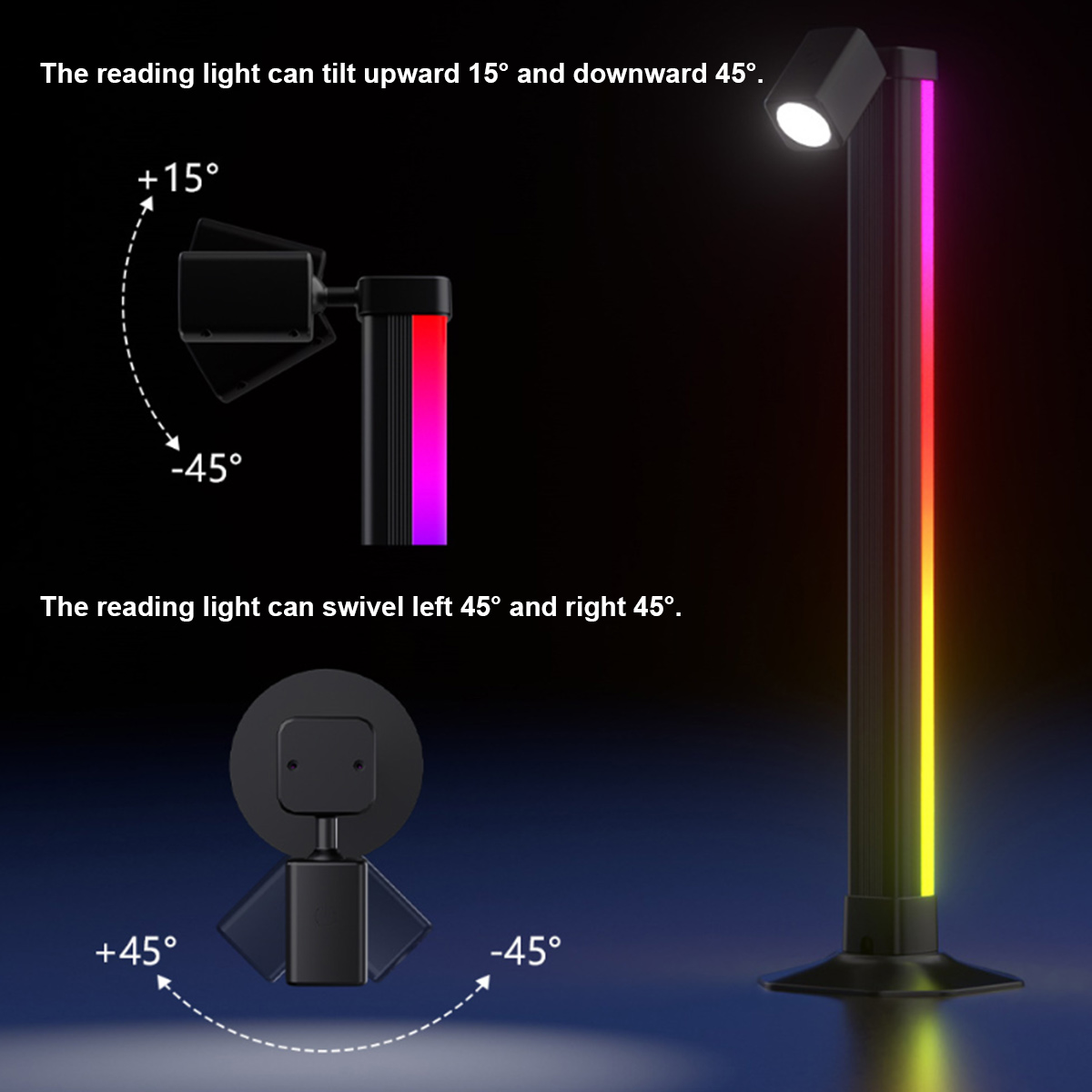 Smarte LED-Lichtleiste RGB mit – Desk Setup Rgb Bewertung und Preis