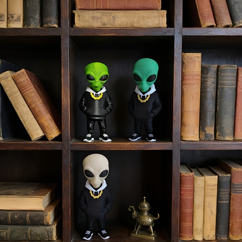 1 Stück grüne Alien-Figur mit  – Desk Setup Home Office Bewertung und Preis