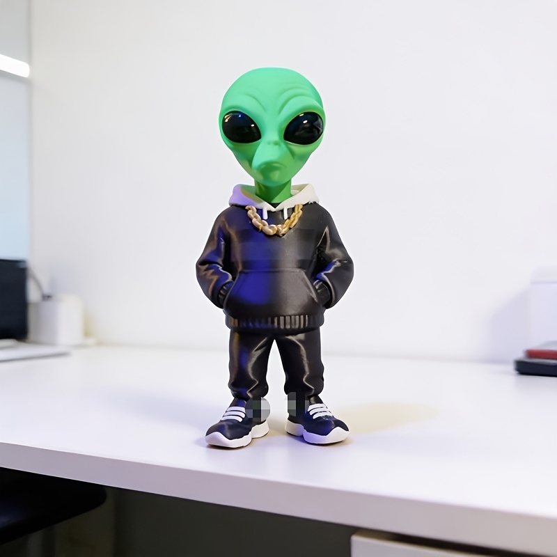 1 Stück grüne Alien-Figur mit  – Desk Setup Home Office Bewertung und Preis